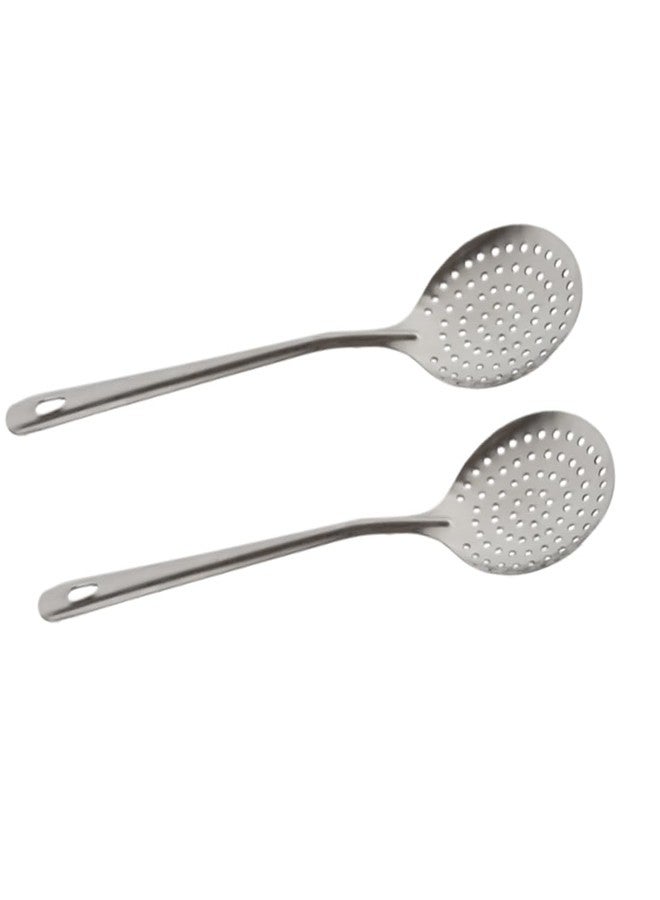 KRIPT 9 Heavy Duty KRIPT 9 Stainless Steel Skimmer Spoon for Frying for Kitchen Utensils - Image 1